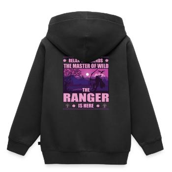 Ranger - Masters of the Wilderness: Explore Nature - Kids Premium Organic Hoodie - black - Back - AI Model Kid Male (0cm)