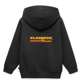 cooles Wilmersdorf Berliner Stadtteil Design - Kinder Premium Organic Hoodie - Schwarz - Hinten - AI Model Kid Male (0cm)