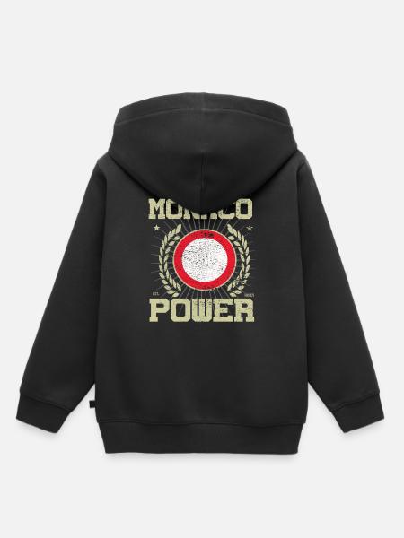 Cooles Monaco, Design - Kinder Premium Organic Hoodie - Schwarz