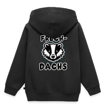 funny real naughty design - Kids Premium Organic Hoodie - black - Back - AI Model Kid Male (0cm)