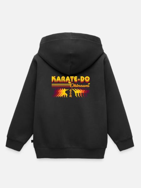 Cooles Karate-do Retro Design - Kinder Premium Organic Hoodie - Schwarz
