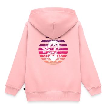 Sensual Mary Mother of God Retro Design - Kids Premium Organic Hoodie - rose - Back - AI Model Kid Female (0cm)