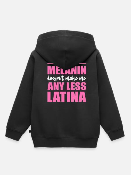 Afro Latina - Kinder Premium Organic Hoodie - Schwarz