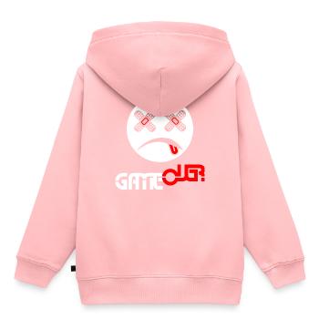 GAME OVER - Sweat Premium à capuche enfant bio - rose - Dos - AI Model Kid Female (0cm)