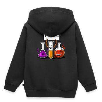 Chemistry Science Experiments Funny School Student - Kids Premium Organic Hoodie - black - Back - AI Model Kid Male (0cm)
