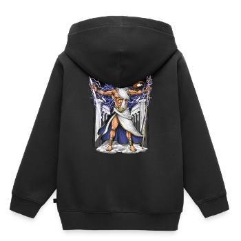 Greek God Zeus - Kids Premium Organic Hoodie - black - Back - AI Model Kid Male (0cm)