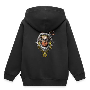Dieu hindou Hanuman - Sweat Premium à capuche enfant bio - noir - Dos - AI Model Kid Male (0cm)