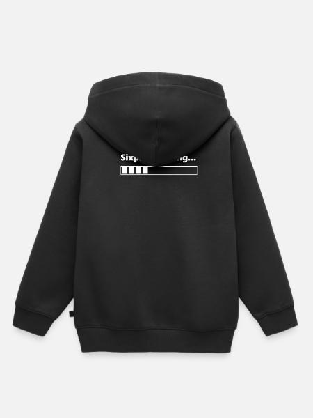Sixpack Loading - Kinder Premium Organic Hoodie - Schwarz
