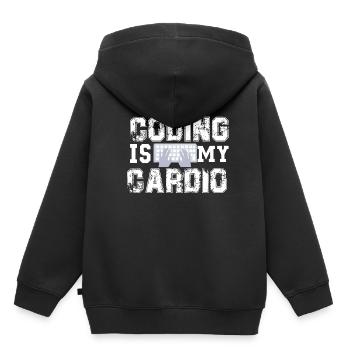 programmer - Kids Premium Organic Hoodie - black - Back - AI Model Kid Male (0cm)