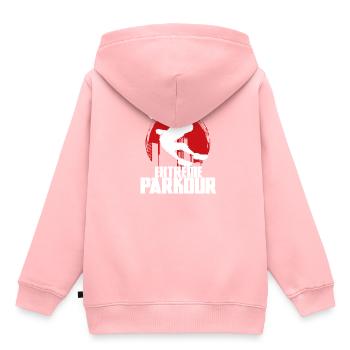 Extreme Parkour - Kids Premium Organic Hoodie - rose - Back - AI Model Kid Female (0cm)