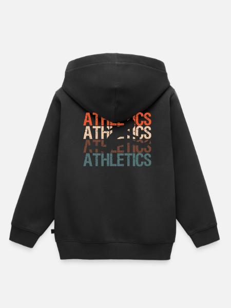 Leichtathletik athletics - Kinder Premium Organic Hoodie - Schwarz