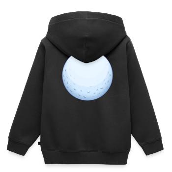 Balle de golf - Sweat Premium à capuche enfant bio - noir - Dos - AI Model Kid Male (0cm)