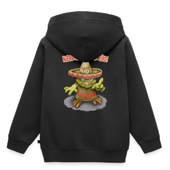 El Küko - Kinder Premium Organic Hoodie - Schwarz - Hinten - AI Model Kid Male (0cm)