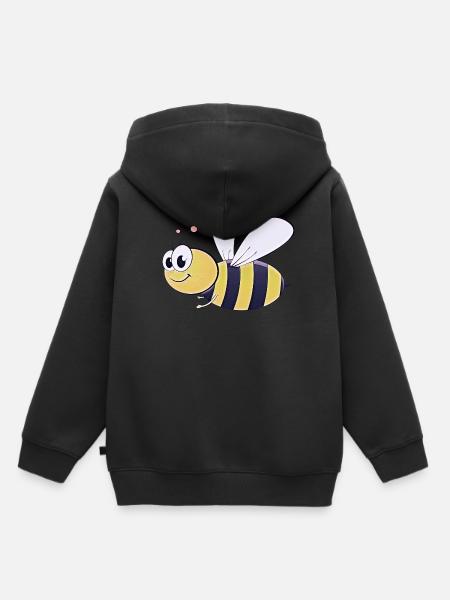 Lustige Biene - Kinder Premium Organic Hoodie - Schwarz