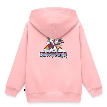 Funny Heavy Metal Unicorn T-Shirt Men Women - Kids Premium Organic Hoodie - rose - Back - AI Model Kid Female (0cm)