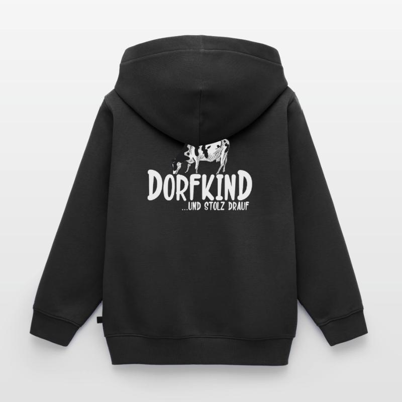 Dorfkind Sprüche design von Dorfkind Acker by Kinder Premium Organic Hoodie