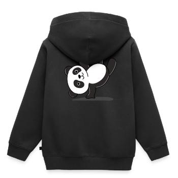 Panda Handstand - Kids Premium Organic Hoodie - black - Back - AI Model Kid Male (0cm)