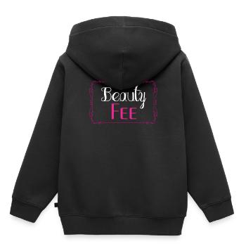 Beauty Geschenk Visagistin - Kinder Premium Organic Hoodie - Schwarz - Hinten - AI Model Kid Male (0cm)