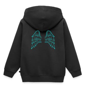 Angel wings wing angel - Kids Premium Organic Hoodie - black - Back - AI Model Kid Male (0cm)