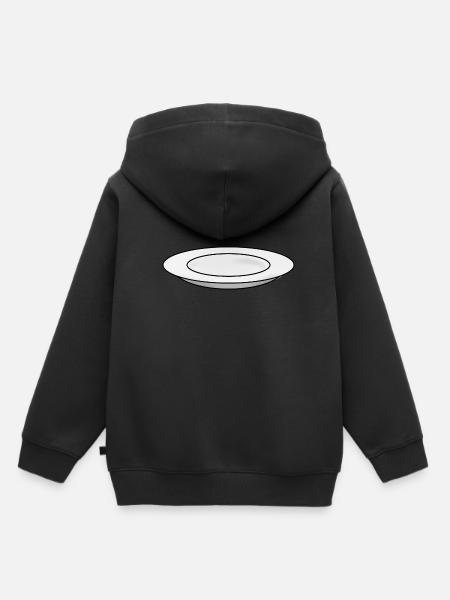 Teller - Kinder Premium Organic Hoodie - Schwarz