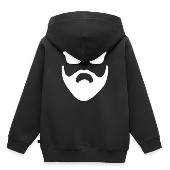Bart - Kinder Premium Organic Hoodie - Schwarz - Hinten - AI Model Kid Male (0cm)