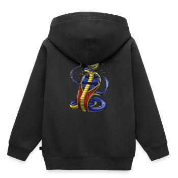 Mythologie égyptienne antique Divinité Uraeus - Sweat Premium à capuche enfant bio - noir - Dos - AI Model Kid Male (0cm)