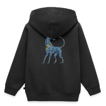 Ägyptische Mythologie Gottheit Set - Kinder Premium Organic Hoodie - Schwarz - Hinten - AI Model Kid Male (0cm)