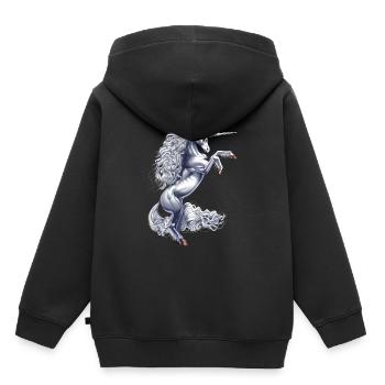 Mythical Magical Unicorn - Kids Premium Organic Hoodie - black - Back - AI Model Kid Male (0cm)