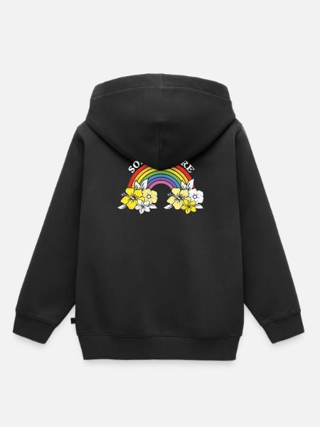 Rainbow Something LGBT Clouds Homo Gift - Premium børne hættetrøje økologisk - sort