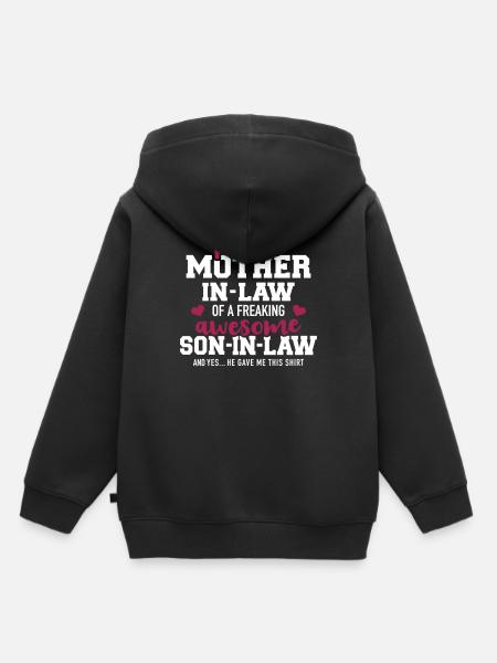 Schwiegermutter - Kinder Premium Organic Hoodie - Schwarz