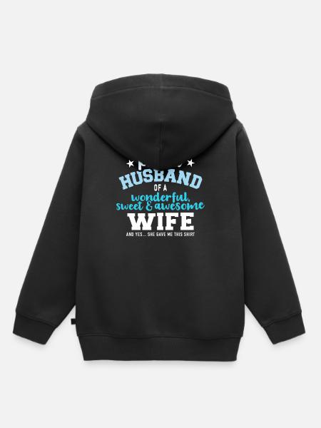 Ehemann - Kinder Premium Organic Hoodie - Schwarz