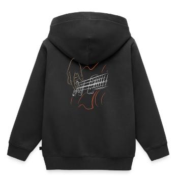 Bass bassist - Kids Premium Organic Hoodie - black - Back - AI Model Kid Male (0cm)