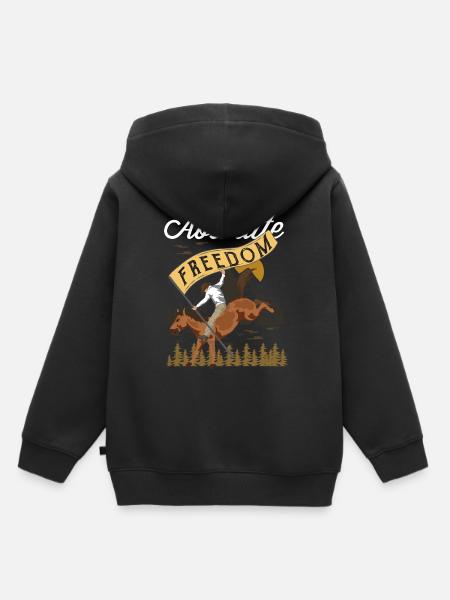 Cowboy - Kinder Premium Organic Hoodie - Schwarz