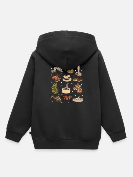 Schlangen - Kinder Premium Organic Hoodie - Schwarz