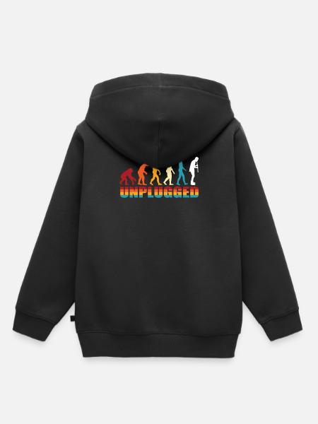 Oboe Evolution - Kinder Premium Organic Hoodie - Schwarz