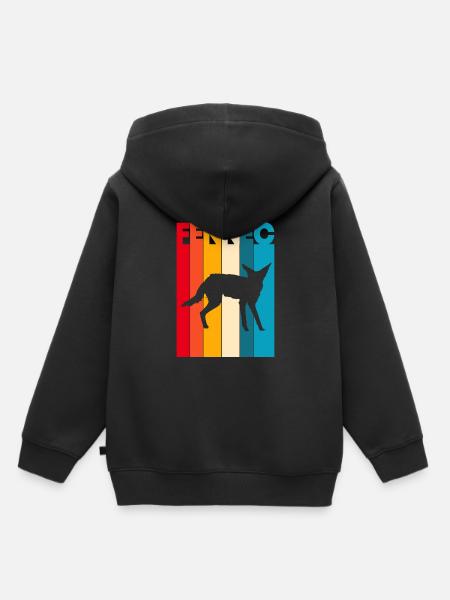 Fennek Wüstenfuchs - Kinder Premium Organic Hoodie - Schwarz