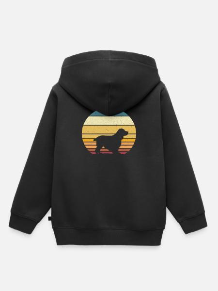 Cocker Spaniel - Kinder Premium Organic Hoodie - Schwarz
