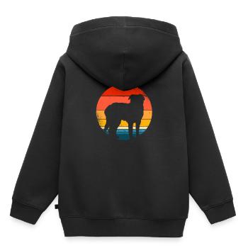 Bernhardiner - Kinder Premium Organic Hoodie - Schwarz - Hinten - AI Model Kid Male (0cm)