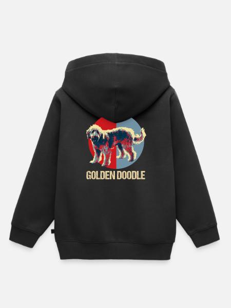 Golden Doodle - Kinder Premium Organic Hoodie - Schwarz