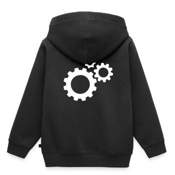 Pignons - Sweat Premium à capuche enfant bio - noir - Dos - AI Model Kid Male (0cm)