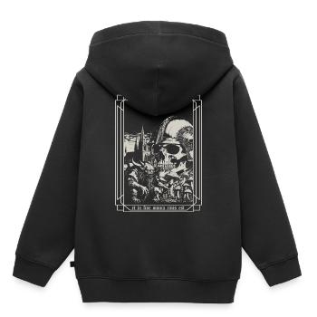 Und am Ende - Kinder Premium Organic Hoodie - Schwarz - Hinten - AI Model Kid Male (0cm)