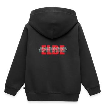 Elbe ein deutscher Fluss mit ihren Städten - Kinder Premium Organic Hoodie - Schwarz - Hinten - AI Model Kid Male (0cm)