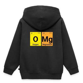 OMG Chemical Elements - Kids Premium Organic Hoodie - black - Back - AI Model Kid Male (0cm)