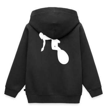 Surfing Surfer Surfboard Wellenreiten Wellenreiter - Kinder Premium Organic Hoodie - Schwarz - Hinten - AI Model Kid Male (0cm)