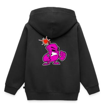 Cooler Knaller Feuerwerk Böller Silvester - Kinder Premium Organic Hoodie - Schwarz - Hinten - AI Model Kid Male (0cm)