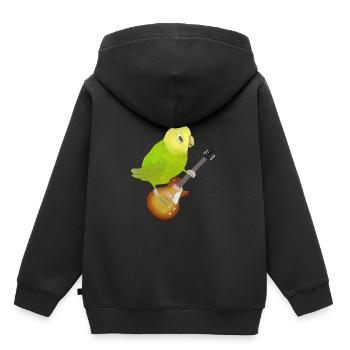 Guitare E-guitare cadeau pour enfants - Sweat Premium à capuche enfant bio - noir - Dos - AI Model Kid Male (0cm)