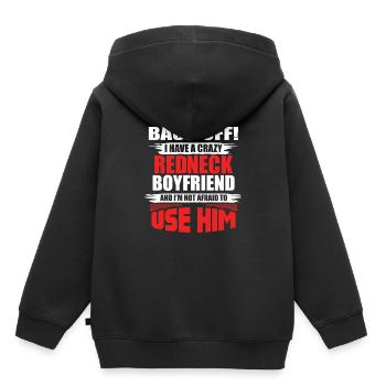 Redneck Trailer Park Geschenk I Caravane - Sweat Premium à capuche enfant bio - noir - Dos - AI Model Kid Male (0cm)