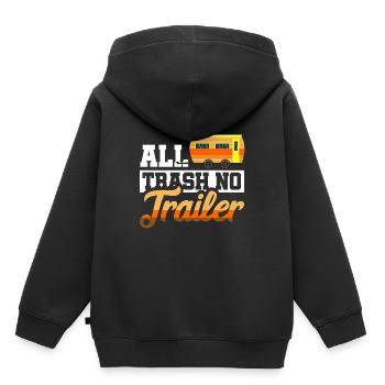 Redneck Trailer Park Gift I Caravan - Sweat Premium à capuche enfant bio - noir - Dos - AI Model Kid Male (0cm)