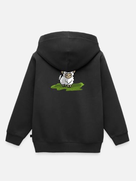 Schaf Lamm - Kinder Premium Organic Hoodie - Schwarz