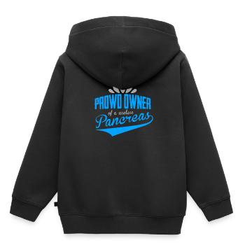Diabetes Diabetiker Pankreas Insulin - Kinder Premium Organic Hoodie - Schwarz - Hinten - AI Model Kid Male (0cm)